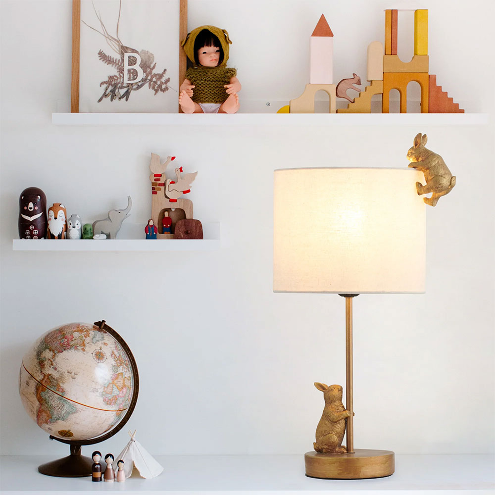 Two Rabbits Playing Table Lamp - LL-27-0223