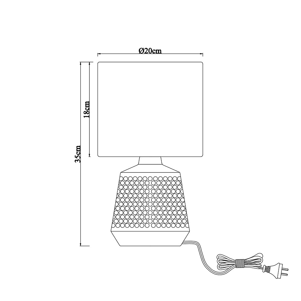 Hyde Touch Table Lamp Satin Chrome - LL-27-0229SC