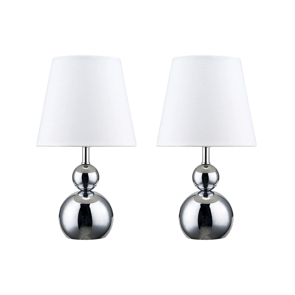 Hulu Set of 2 Touch Table Lamps White - LL-27-0230W