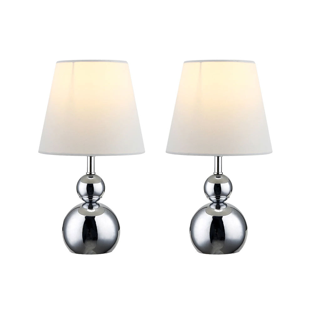 Hulu Set of 2 Touch Table Lamps White - LL-27-0230W