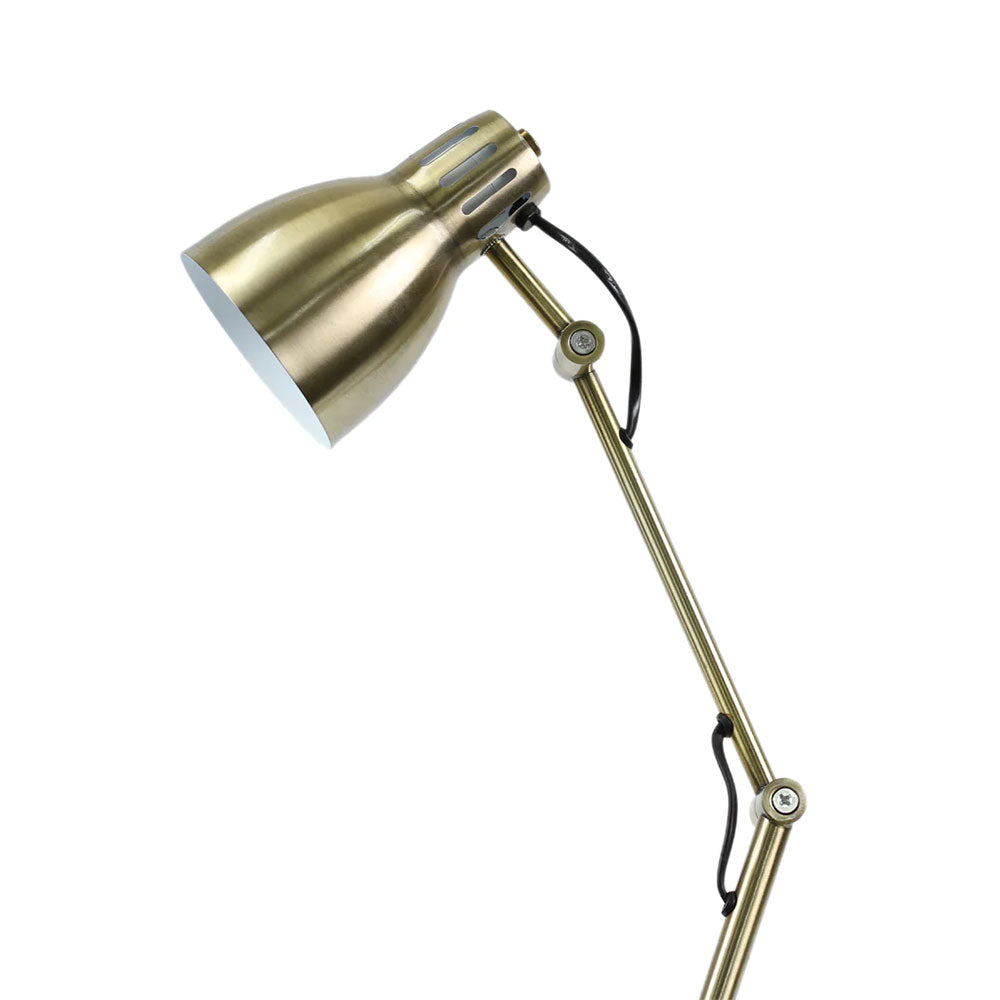 Nord Antique Brass Metal Floor Lamp - LL-27-0245AB
