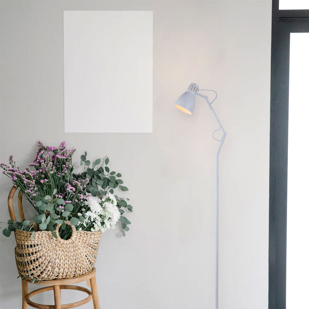 Nord White Metal Floor Lamp - LL-27-0245W