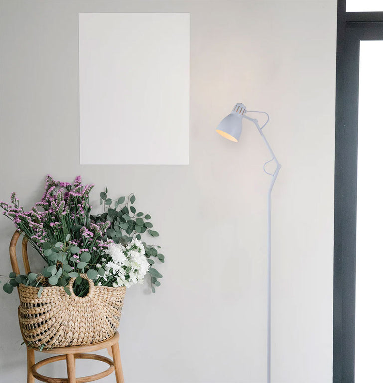 Nord White Metal Floor Lamp - LL-27-0245W