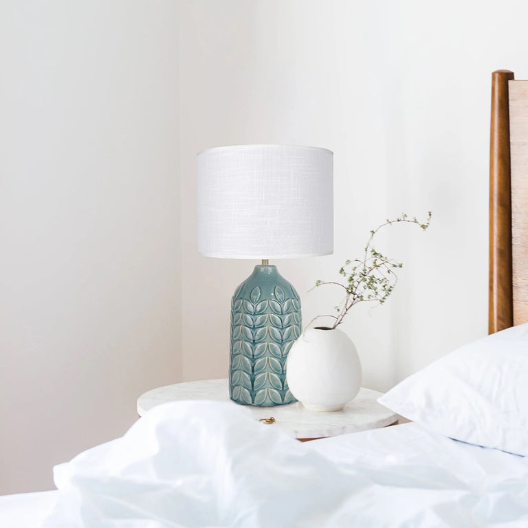 Bloom Ceramic Table Lamp Blue - LL-27-0247B