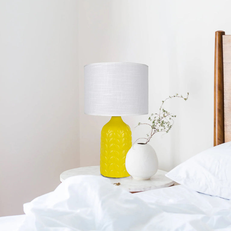 Bloom Ceramic Table Lamp Yellow - LL-27-0247Y