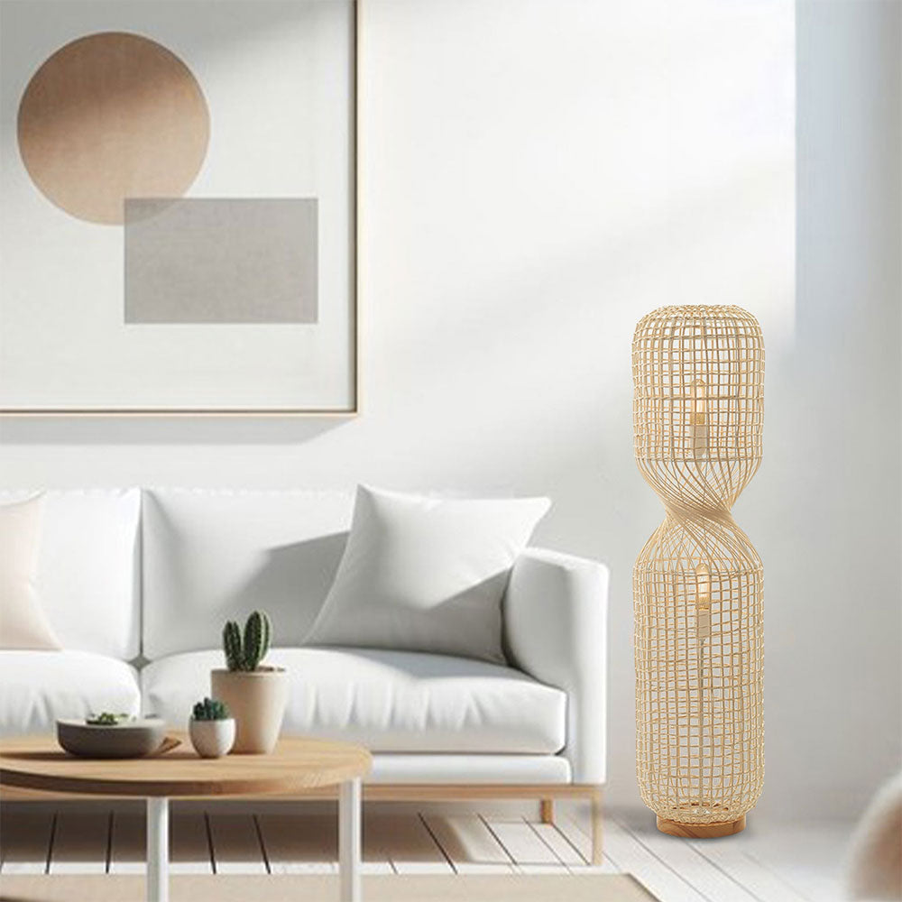 Twirla Large Rattan Floor Lamp - LL-27-0261L