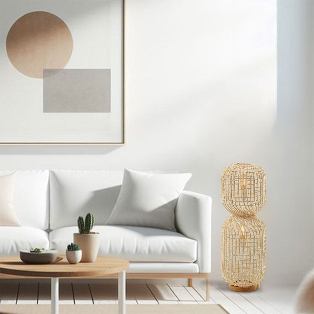 Twirla Small Rattan Floor Lamp - LL-27-0261S