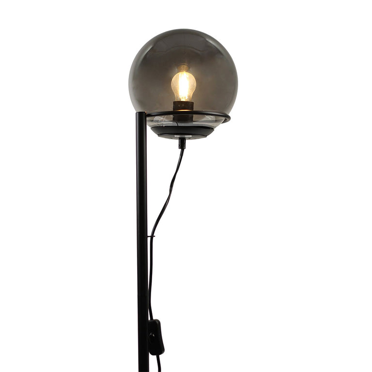 Sphera Smokey Glass Floor Lamp - LL-27-0266SG
