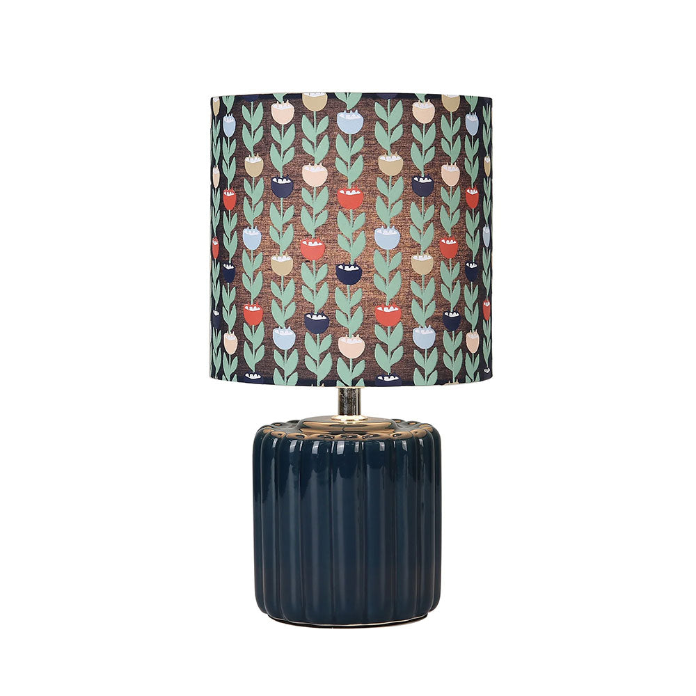 Cyra Ceramic Table Lamp Blue - LL-27-0305BL