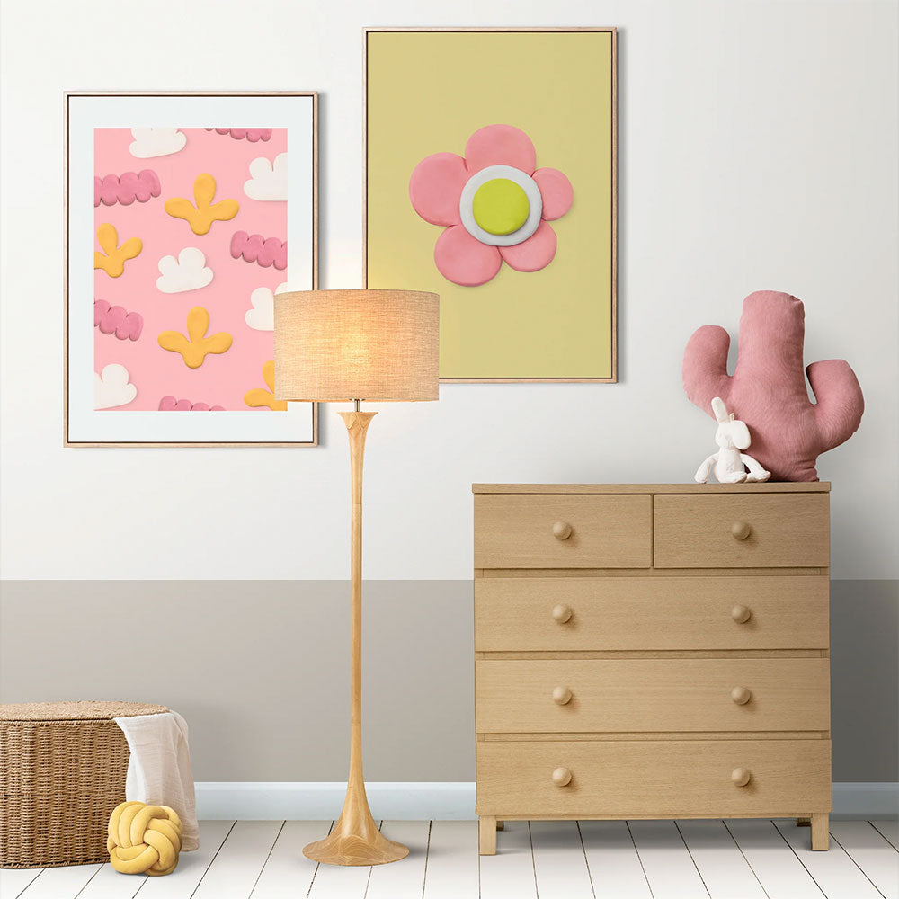 Soraya Floor Lamp Oak - LL-27-0311OK