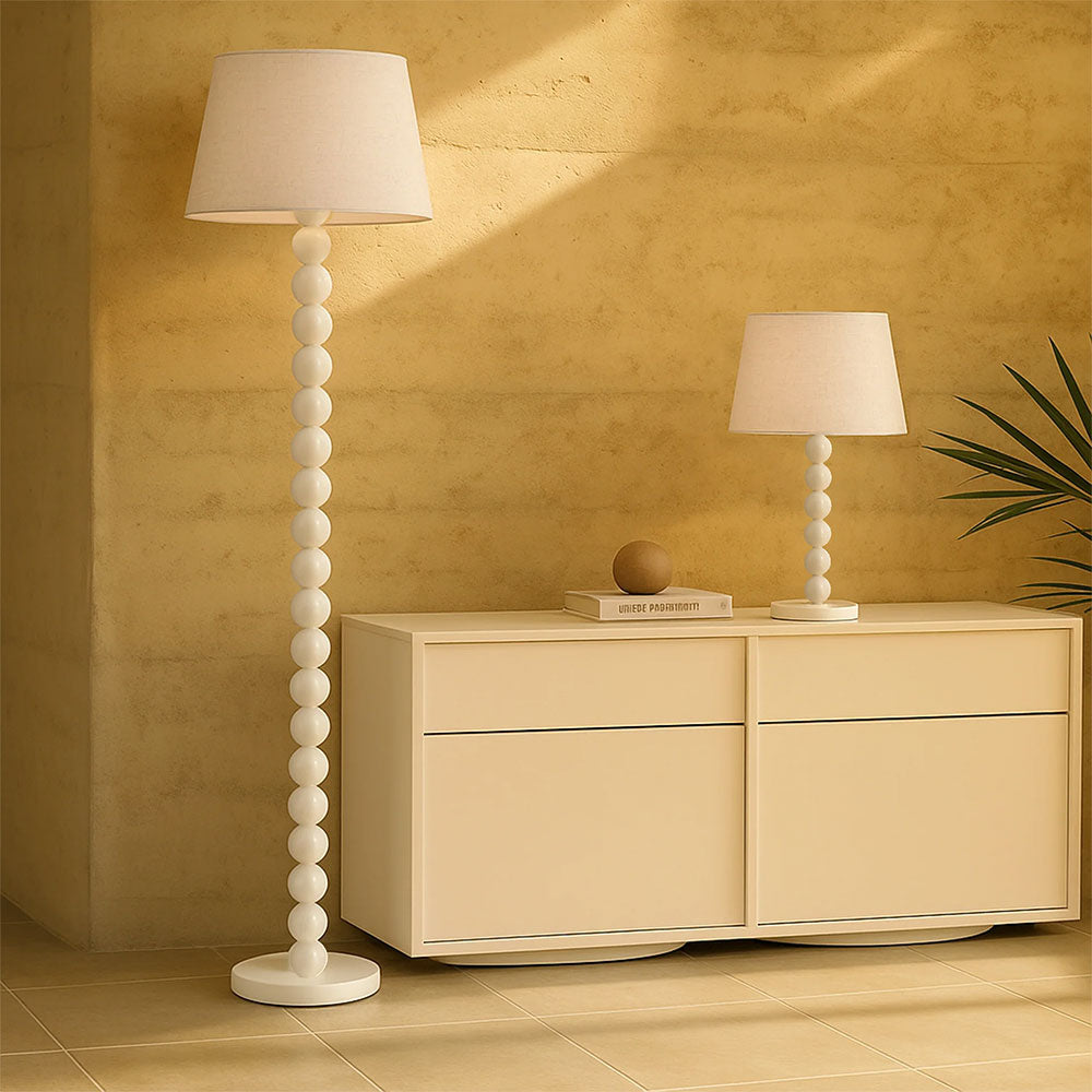 Pearl Orb Floor Lamp Whisper White - LL-27-0316W