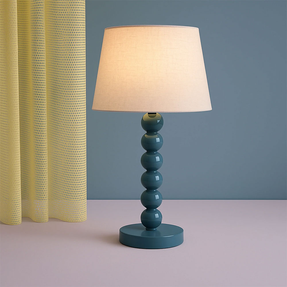 Pearl Orb Table Lamp Cyan - LL-27-0317GB