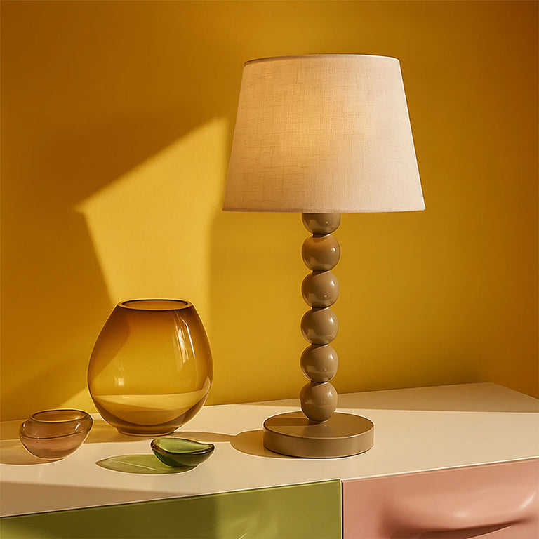 Pearl Orb Table Lamp Toffee - LL-27-0317T