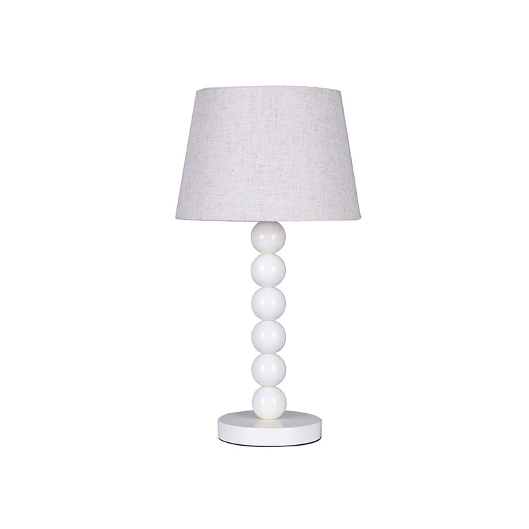 Pearl Orb Table Lamp Whisper White - LL-27-0317W