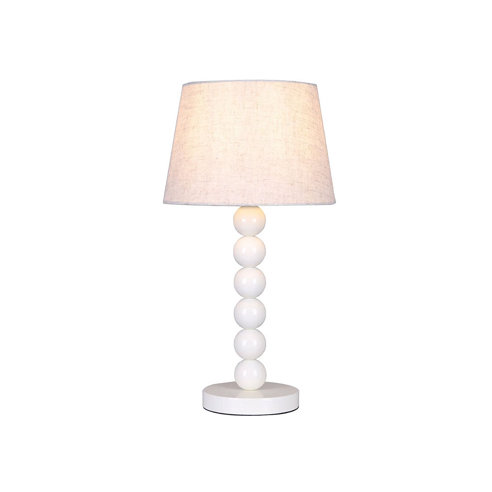 Pearl Orb Table Lamp Whisper White - LL-27-0317W