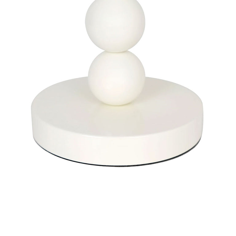 Pearl Orb Table Lamp Whisper White - LL-27-0317W