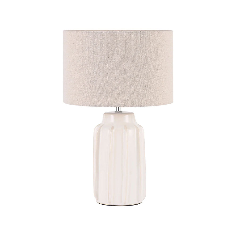 Lana Ceramic Table Lamp Cream - LL-27-0319