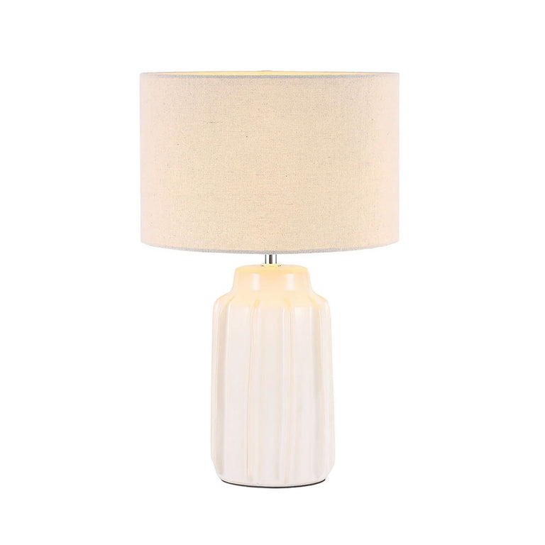 Lana Ceramic Table Lamp Cream - LL-27-0319