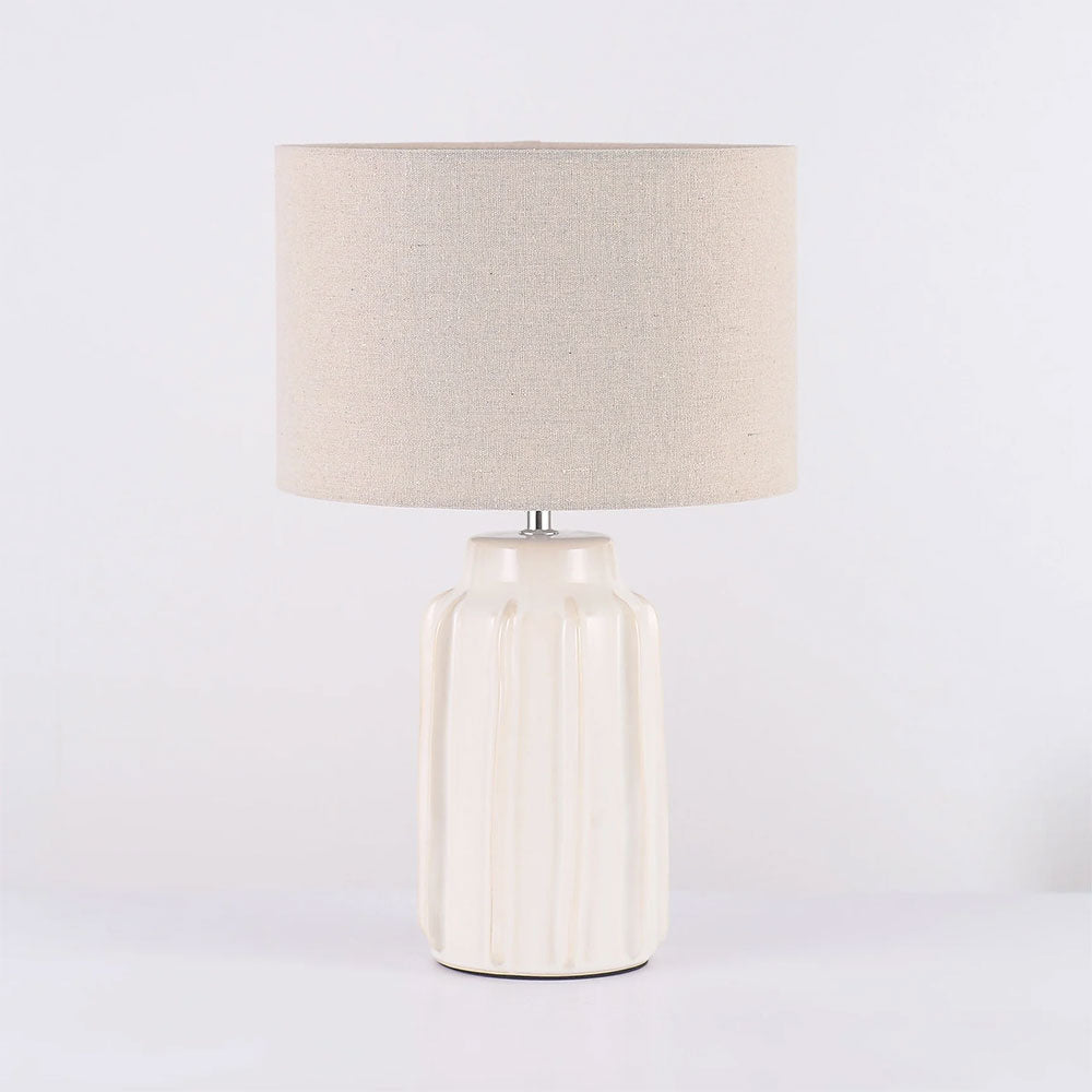 Lana Ceramic Table Lamp Cream - LL-27-0319