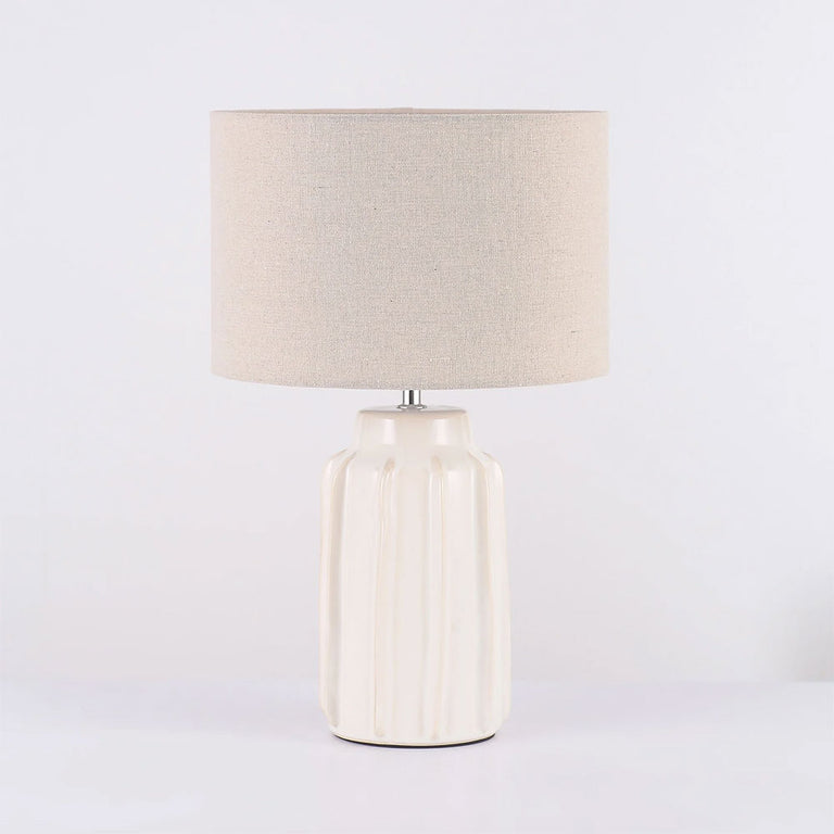 Lana Ceramic Table Lamp Cream - LL-27-0319