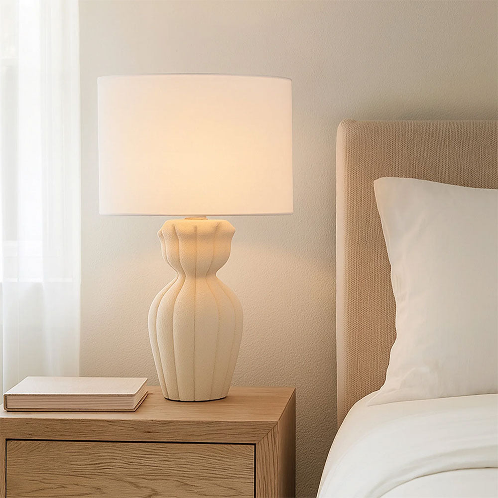 Elina Ceramic Table Lamp White - LL-27-0320