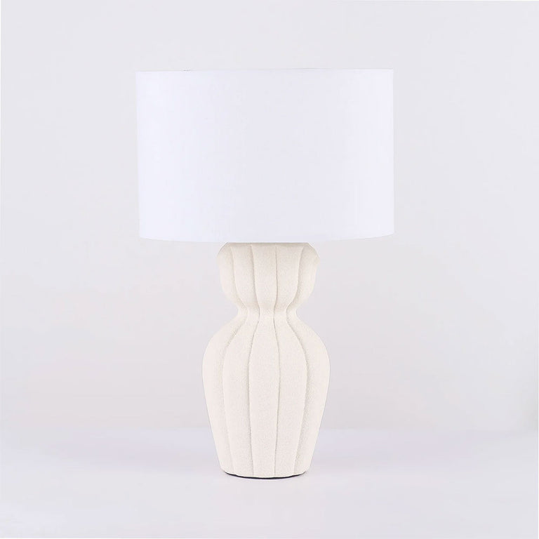 Elina Ceramic Table Lamp White - LL-27-0320