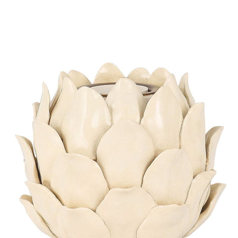 Lustre Artichoke Ceramic Table Lamp Ivory - LL-27-0323