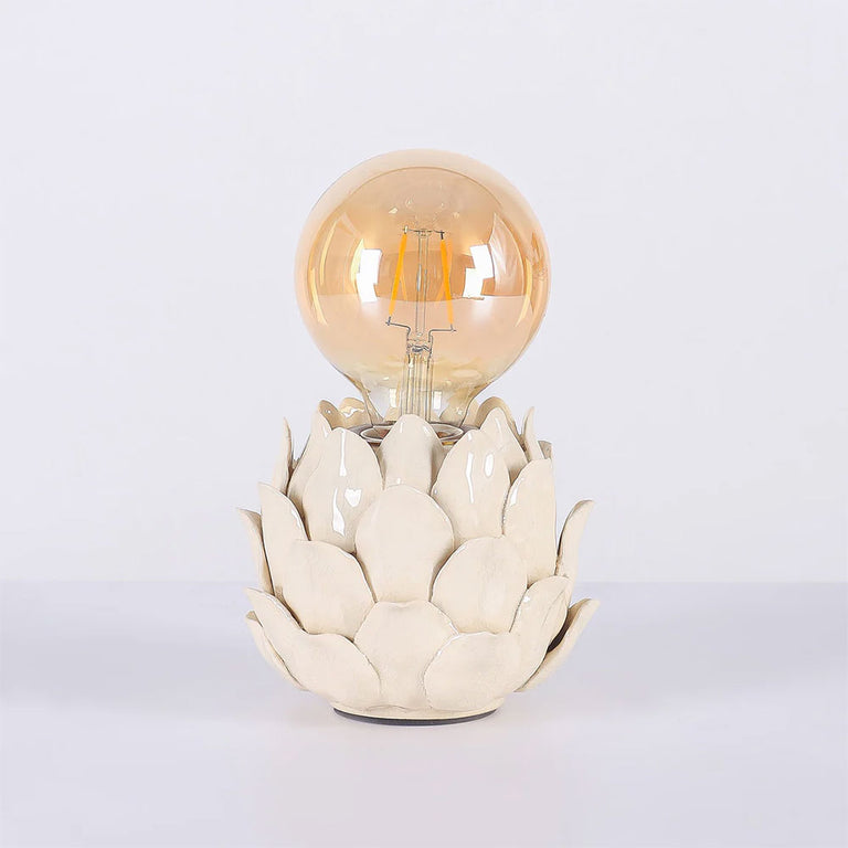 Lustre Artichoke Ceramic Table Lamp Ivory - LL-27-0323