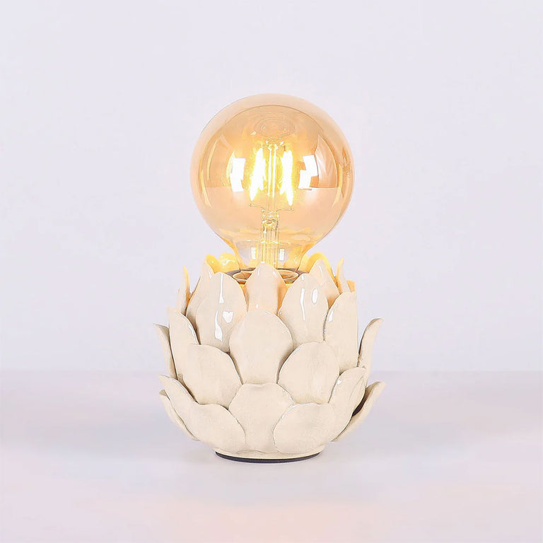 Lustre Artichoke Ceramic Table Lamp Ivory - LL-27-0323