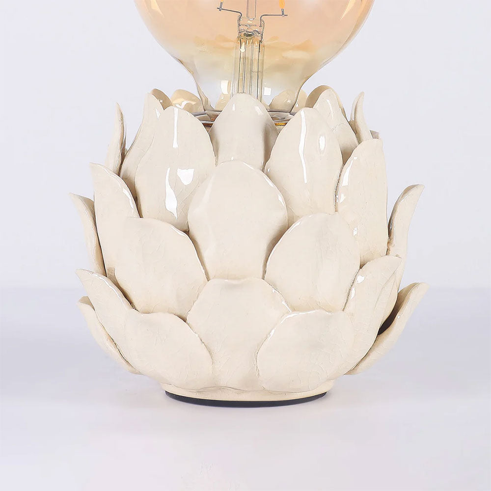 Lustre Artichoke Ceramic Table Lamp Ivory - LL-27-0323