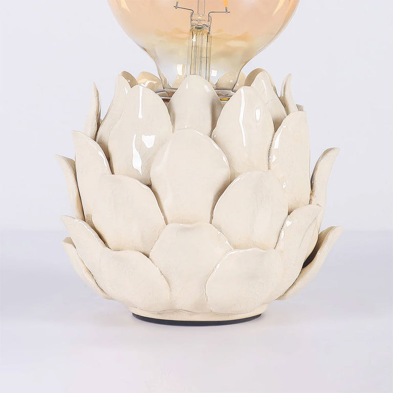 Lustre Artichoke Ceramic Table Lamp Ivory - LL-27-0323