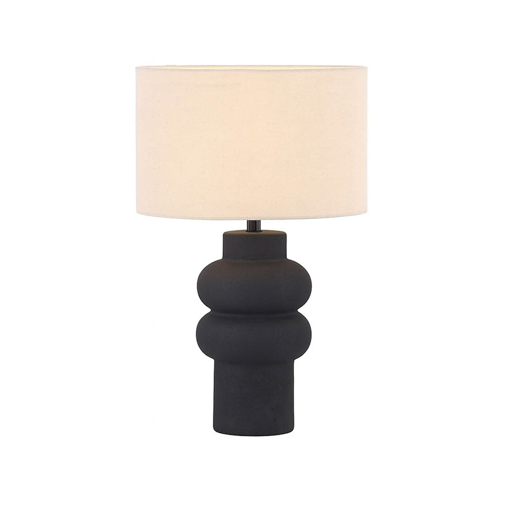 Isadora Ceramic Table Lamp Matt Black - LL-27-0325B