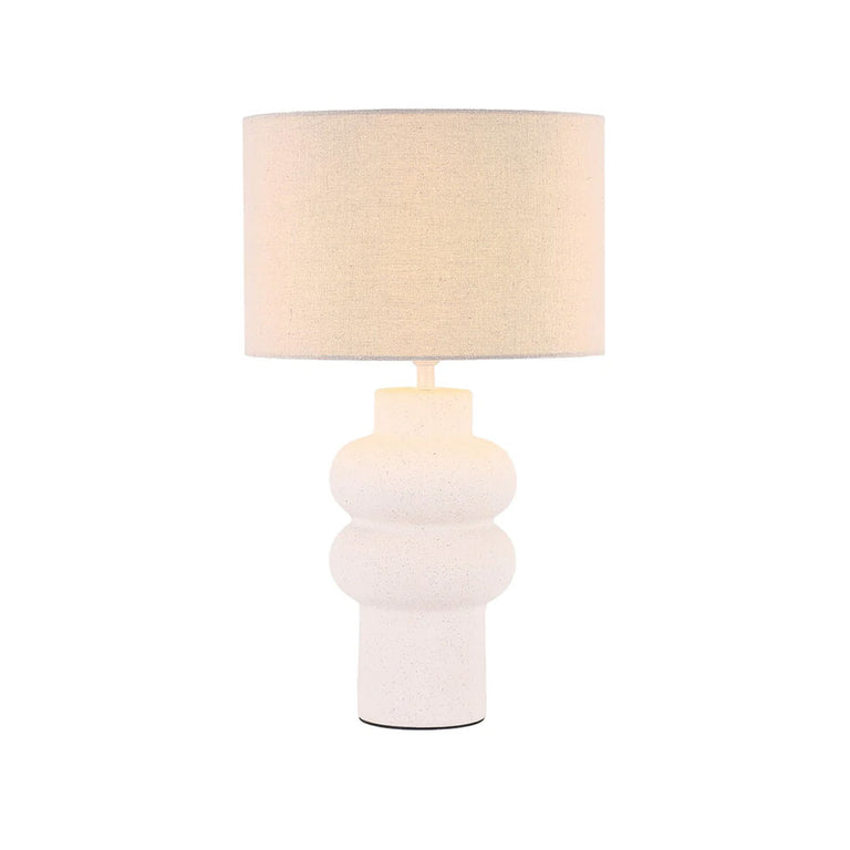 Isadora Ceramic Table Lamp Matt White - LL-27-0325W