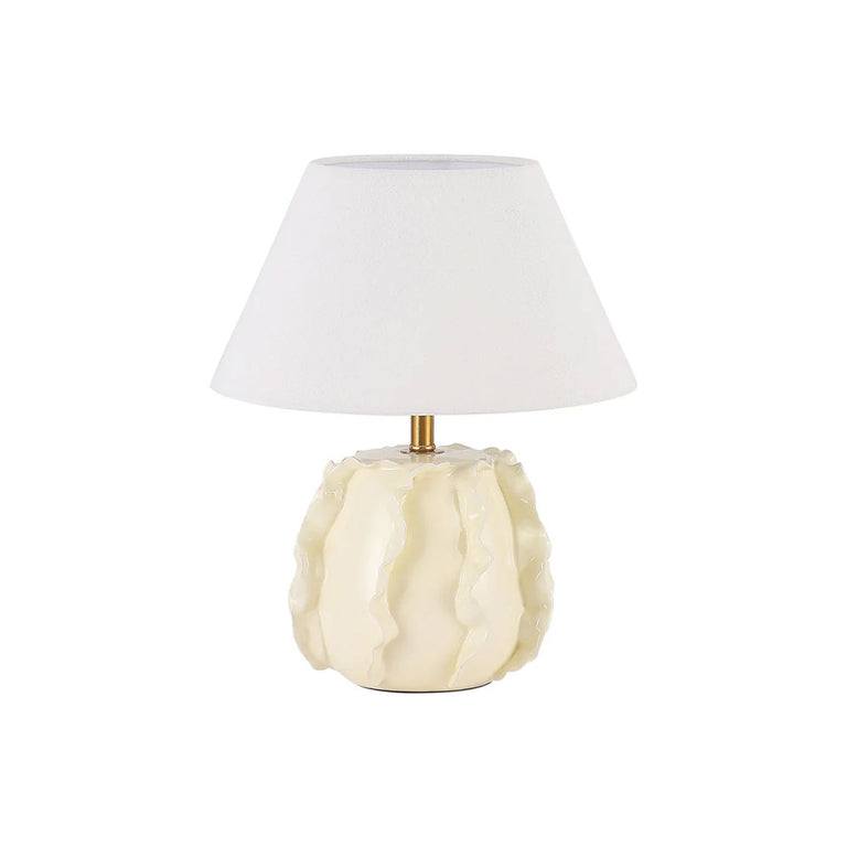 Lila Ceramic Table Lamp Butter Cream / Linen - LL-27-0326