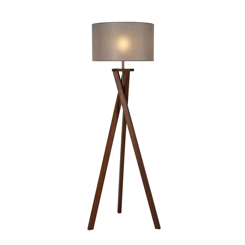 Easel Floor Lamp Walnut - LL-27-0335
