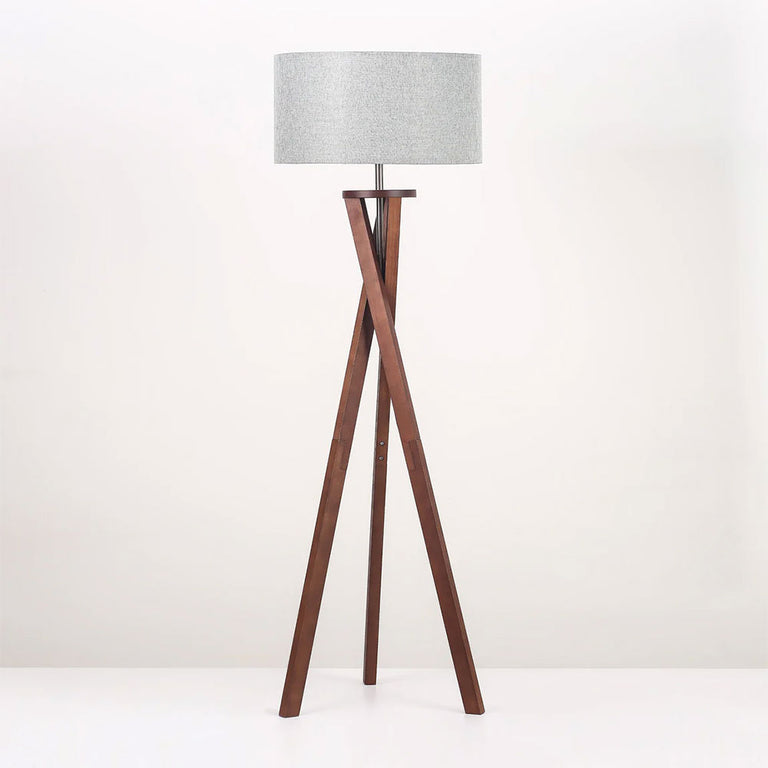 Easel Floor Lamp Walnut - LL-27-0335
