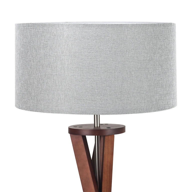 Easel Floor Lamp Walnut - LL-27-0335