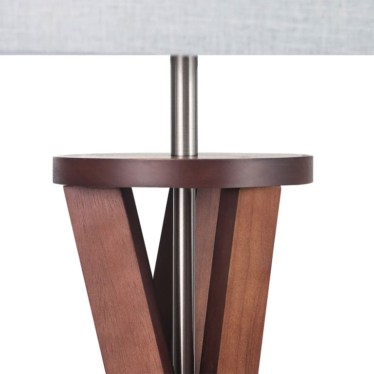 Easel Floor Lamp Walnut - LL-27-0335