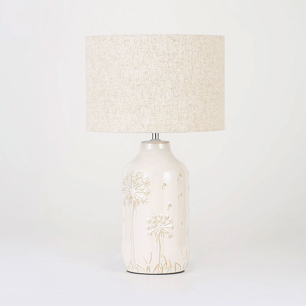 Nari Dandelion Ceramic Table Lamp White - LL-27-0340