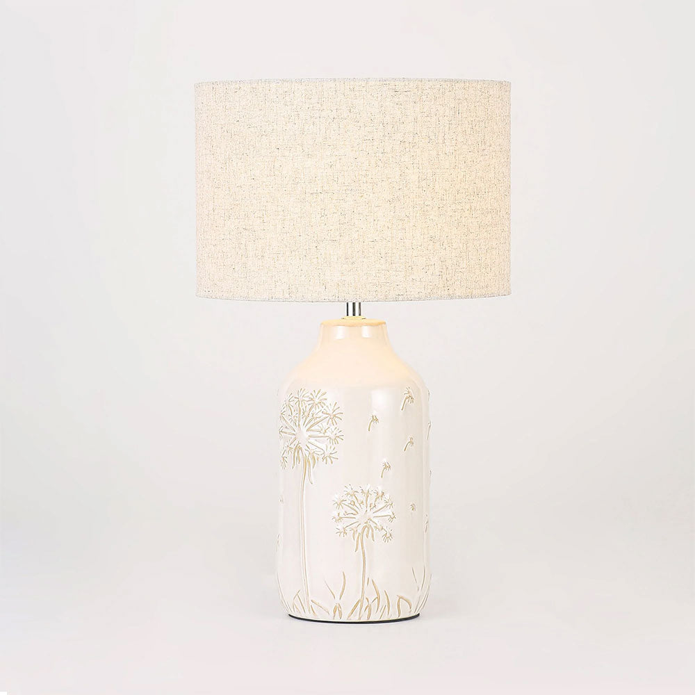 Nari Dandelion Ceramic Table Lamp White - LL-27-0340