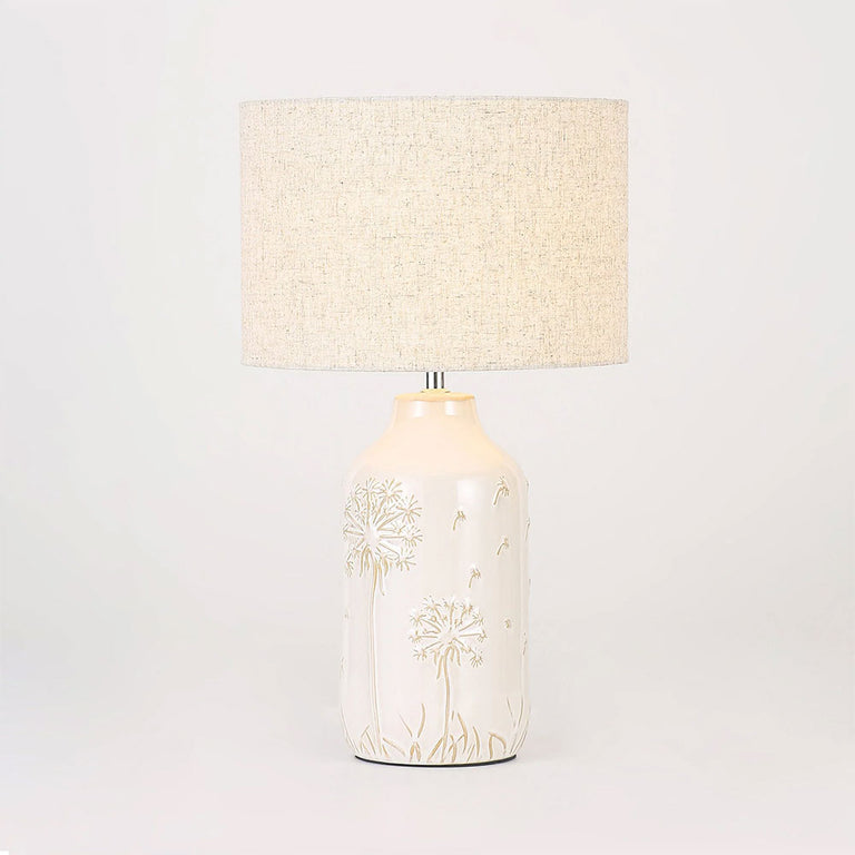 Nari Dandelion Ceramic Table Lamp White - LL-27-0340