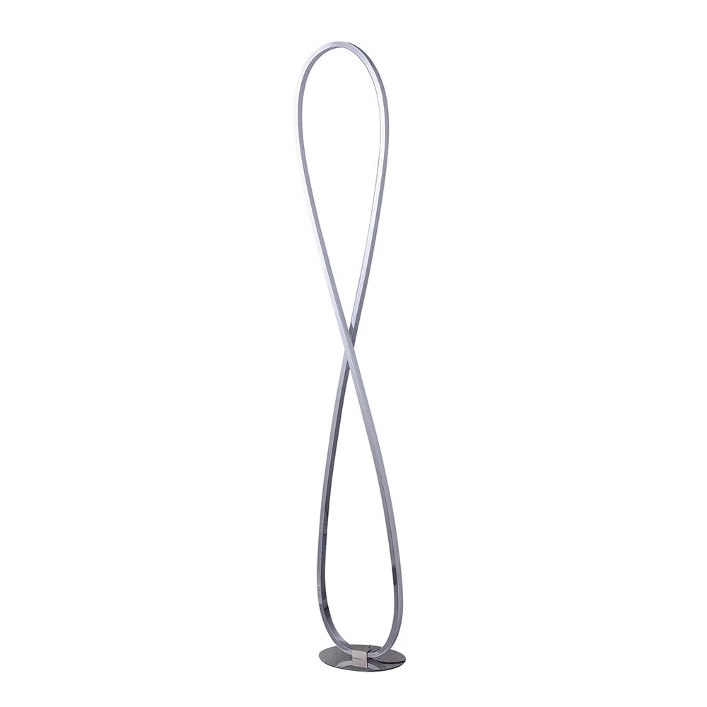 Infinite LED Floor Lamp Chrome / Warm White - LL-LED-20C