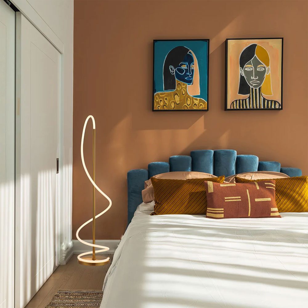 Lyona Gold Floor Lamp - LL-LED-22G