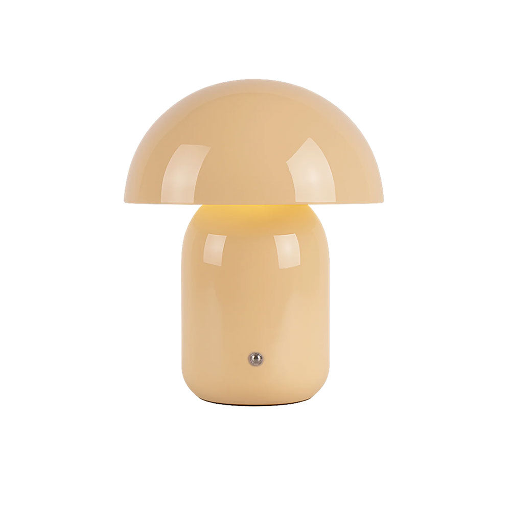 Mushroom LED CCT Dimmable USB Rechargeable Touch Table Lamp Taupe - LL-LED-29T