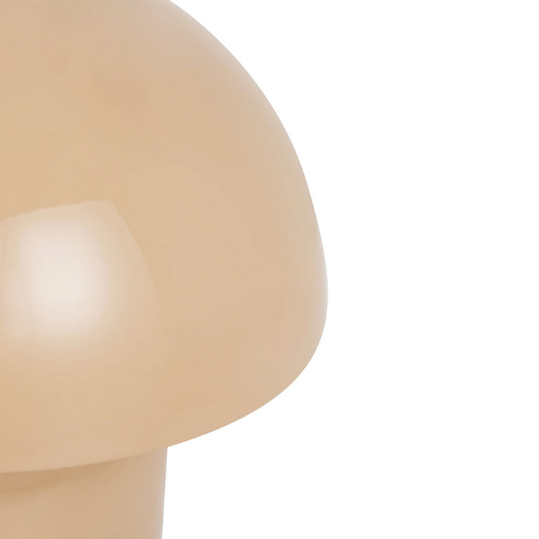 Mushroom LED CCT Dimmable USB Rechargeable Touch Table Lamp Taupe - LL-LED-29T