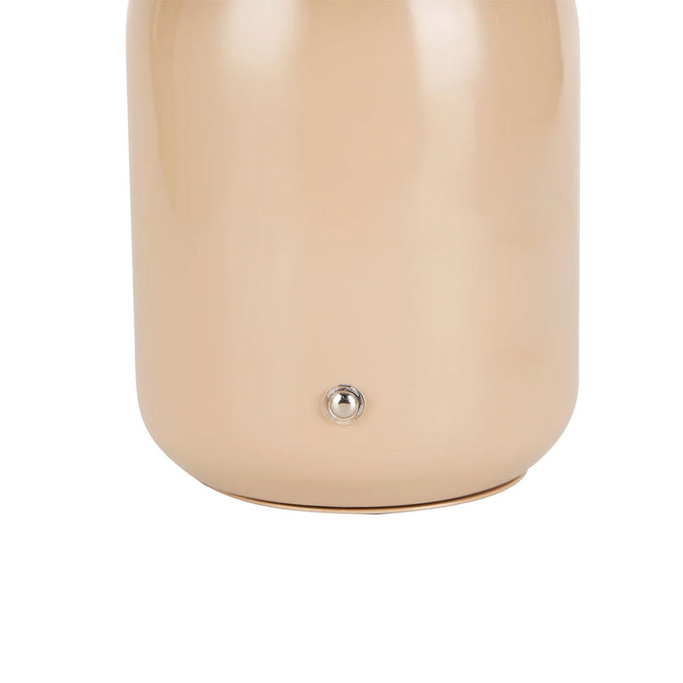 Mushroom LED CCT Dimmable USB Rechargeable Touch Table Lamp Taupe - LL-LED-29T