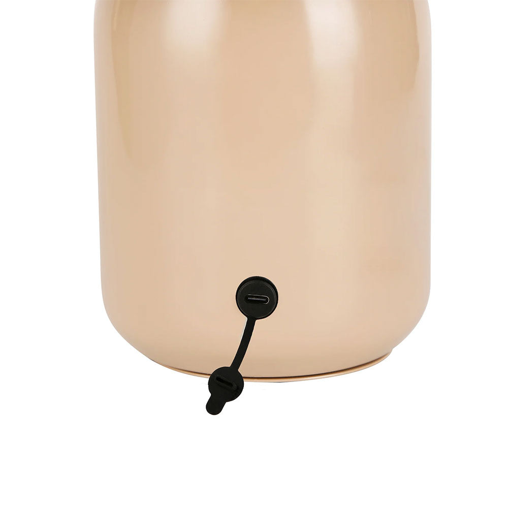 Mushroom LED CCT Dimmable USB Rechargeable Touch Table Lamp Taupe - LL-LED-29T