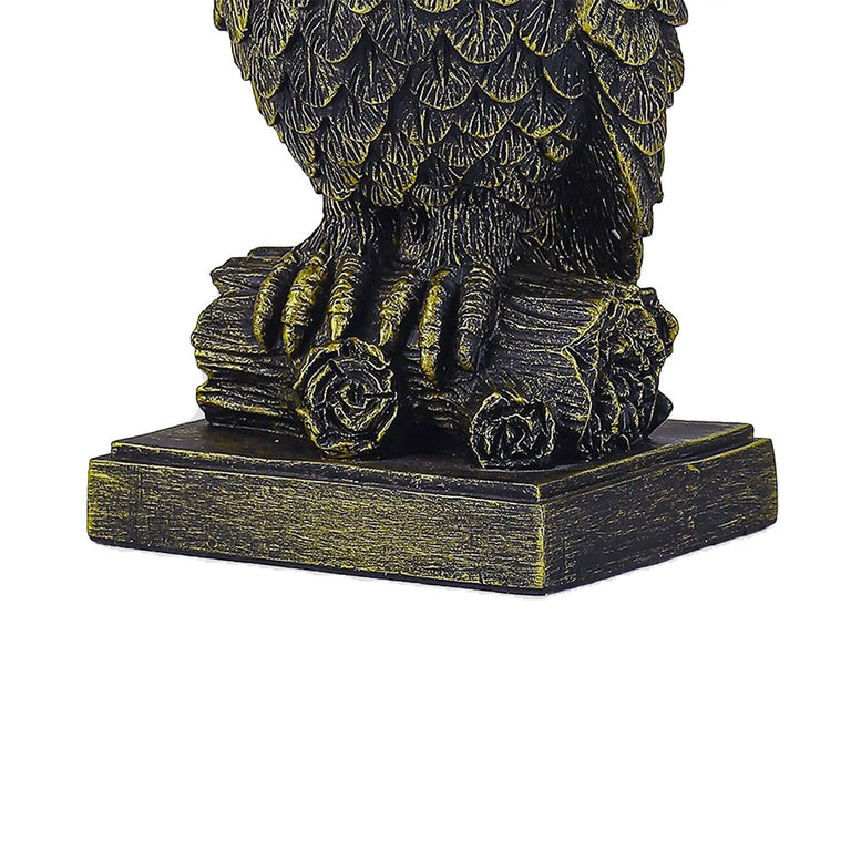 Owl Sculpture LED Table Lamp Brushed Antique Brass - LL-LED-32