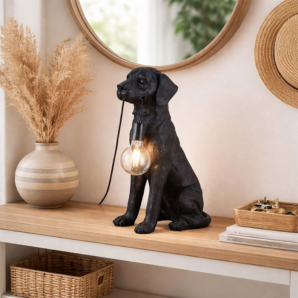 Golden Retriever LED Table Lamp Black - LL-LED-33B