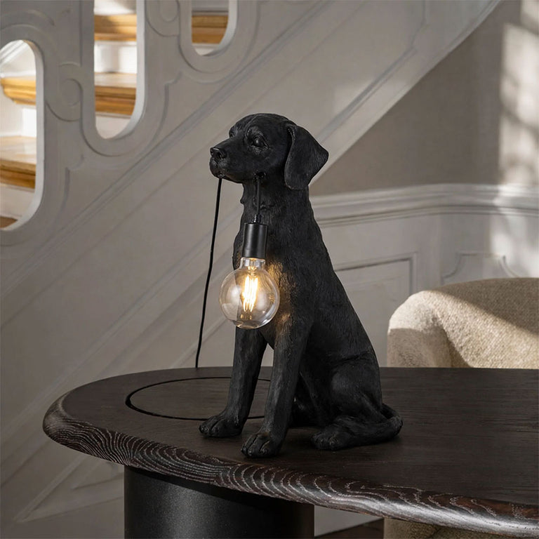 Golden Retriever LED Table Lamp Black - LL-LED-33B